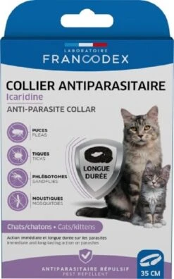 Francodex Collier Antiparasitaire Icaridine Chat 35 Cm
