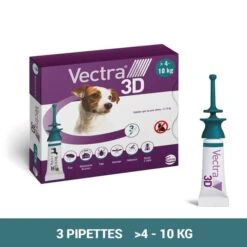Vectra 3D Chien 4 à 10 Kg 3 Pipettes