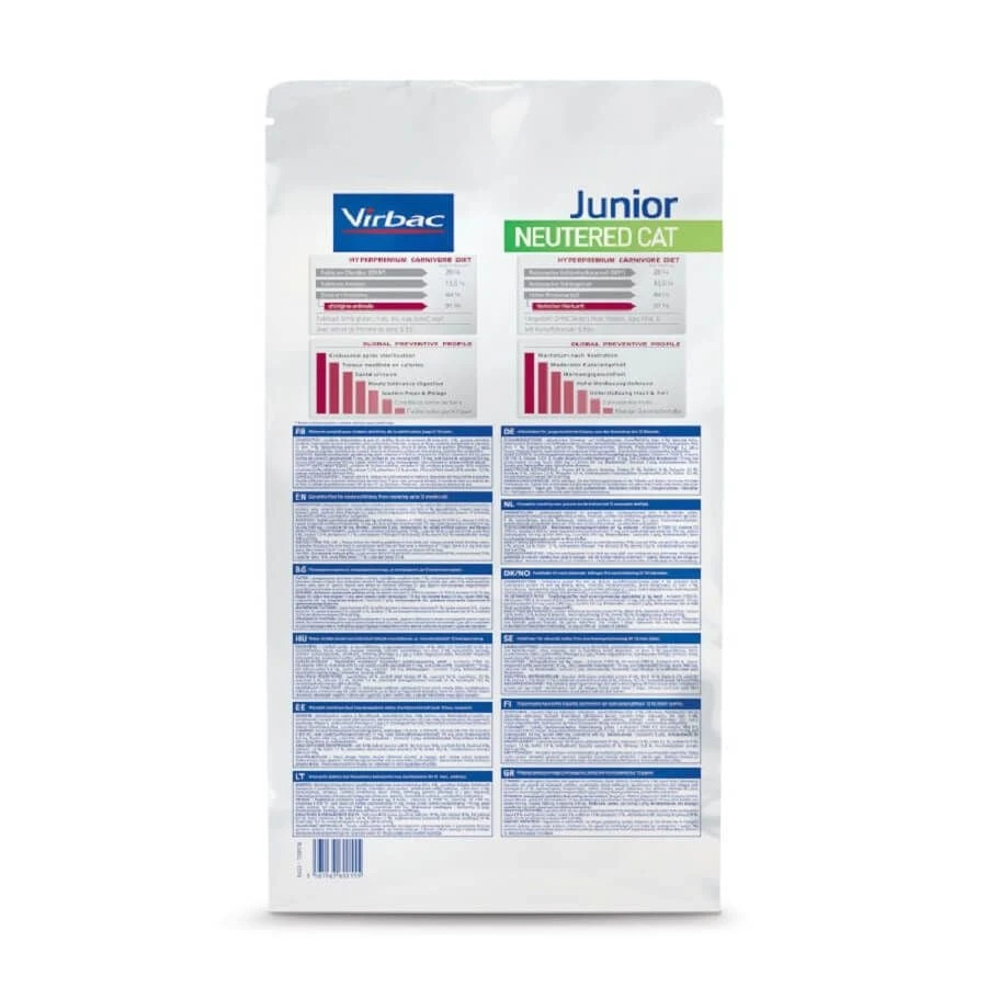 Virbac Veterinary HPM Junior Neutered Cat 3 Kg 5 Virbac Veterinary HPM Junior Neutered Cat 3 Kg – Image 5