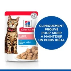 Hill's Science Plan Feline Adult Light Pack Mixte Sachets 12 X 85 G -Trixie Boutique 52742211909 2 science plan chat adulte light sachet repas pack mixte poulet poisson