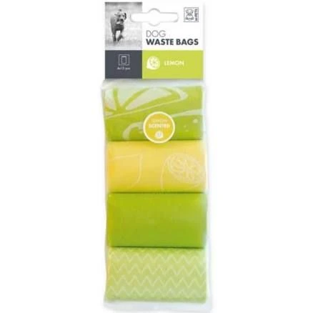M-Pets Sac Hygiénique Senteur Citron 4 Rouleaux 15 Sacs 1 M-Pets Sac Hygiénique Senteur Citron 4 Rouleaux 15 Sacs