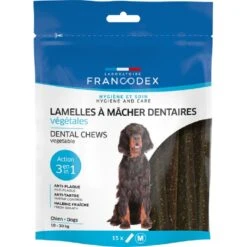 Francodex Lamelles à Mâcher Dentaires Végétales Chien M X15