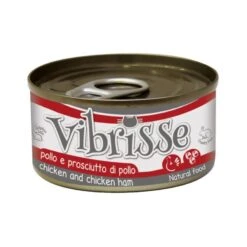 Vibrisse Natural Chat Poulet Et Jambon 24 X 70 G