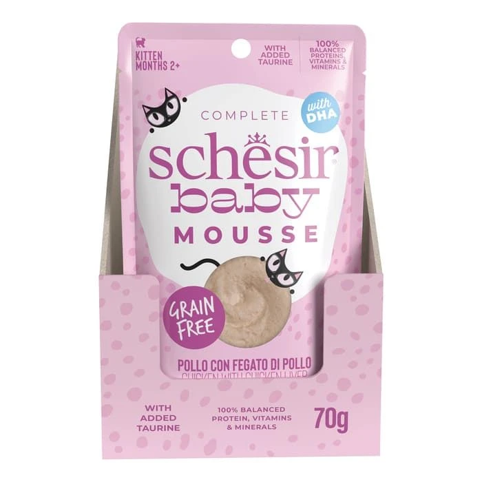 Schesir Baby Mousse Poulet Chaton 12 X 70g 2 Schesir Baby Mousse Poulet Chaton 12 X 70g – Image 2