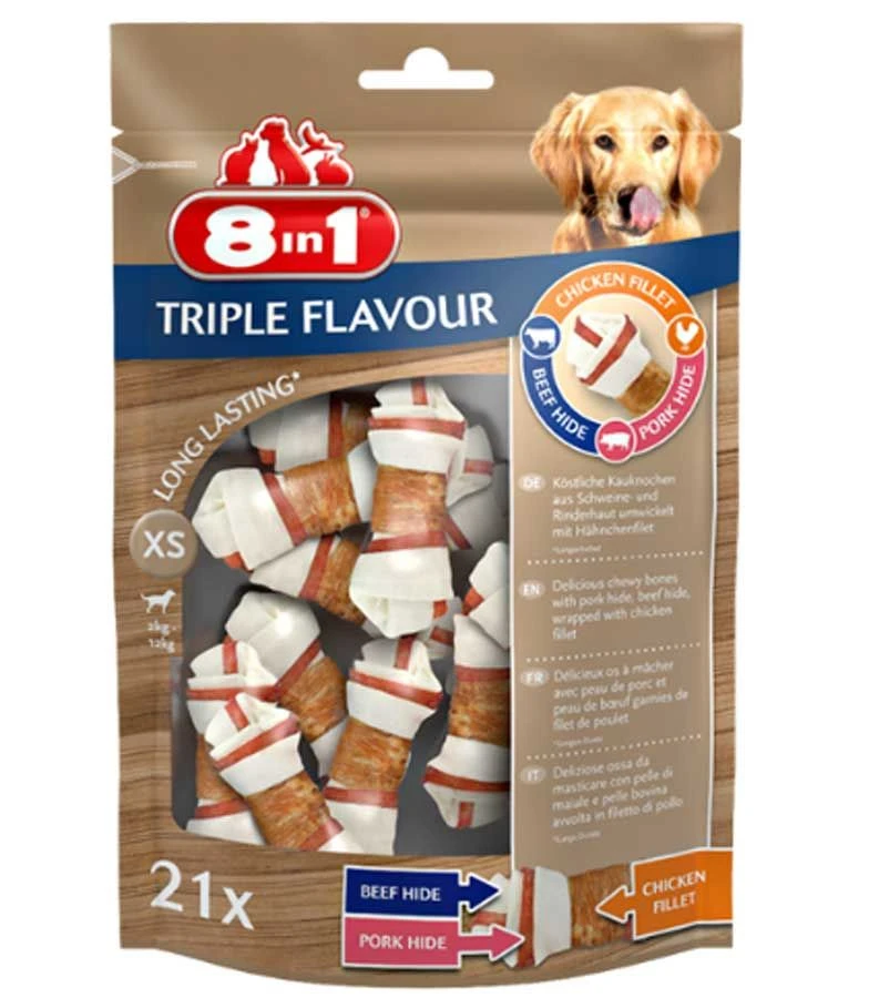 8in1 Triple Flavour Os XS Pour Chien X21 1 8in1 Triple Flavour Os XS Pour Chien X21