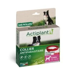 Actiplant Collier Antiparasitaire Rouge Chien 15-30 Kg