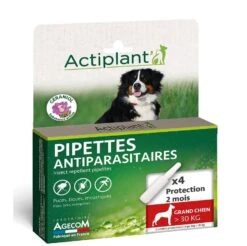 Actiplant Pipettes Antiparasitaires Chien >30 Kg X4
