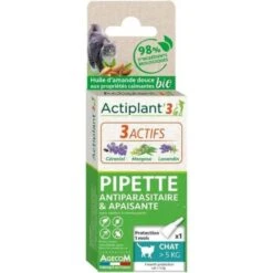 Actiplant Pipette Bio Antiparasitaire Et Apaisante Chat >5kg X1