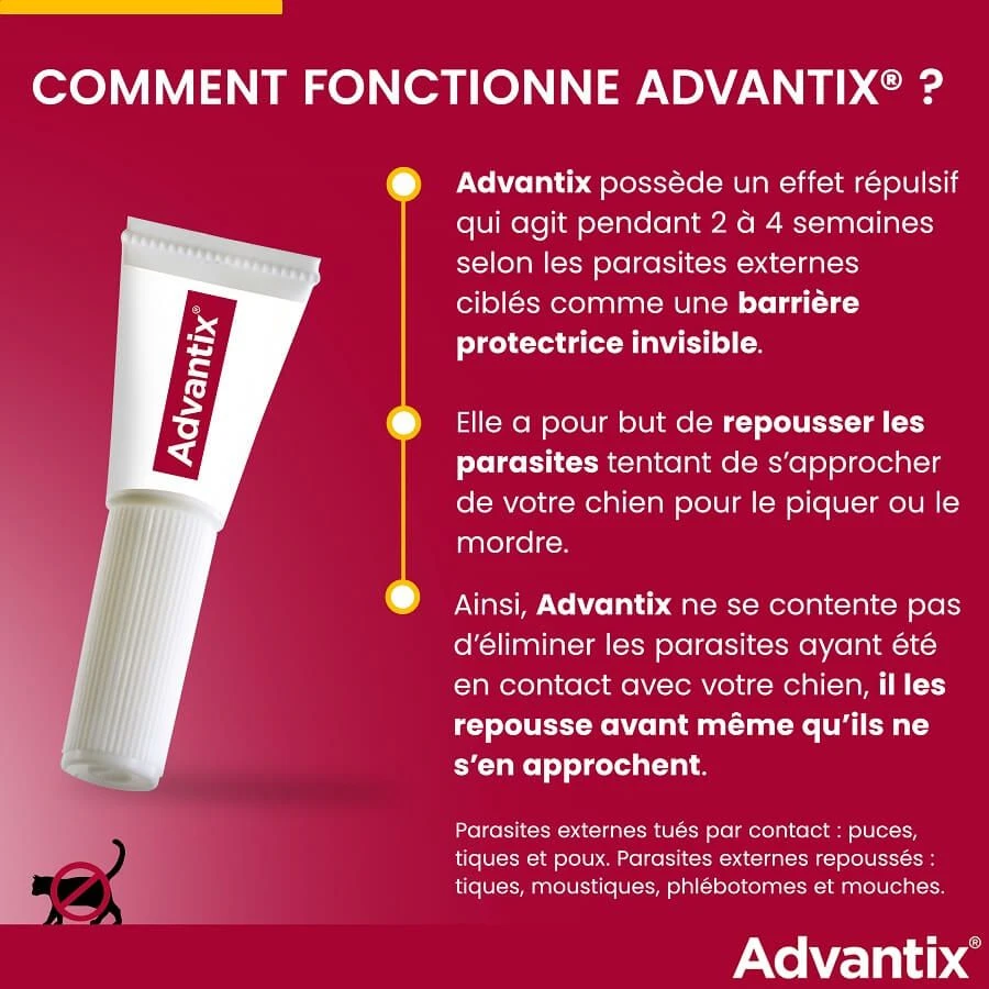 Advantix Grand Chien (25 - 40 Kg) - 4 Pipettes 7 Advantix Grand Chien (25 - 40 Kg) - 4 Pipettes – Image 7