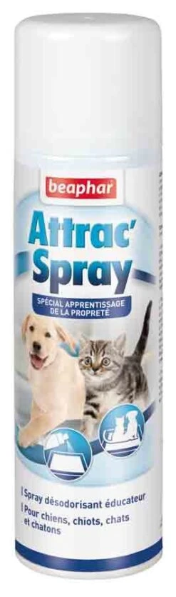 Beaphar « Attrac’Spray » Spray Educateur Propreté Pour Chien Et Chat 250 Ml