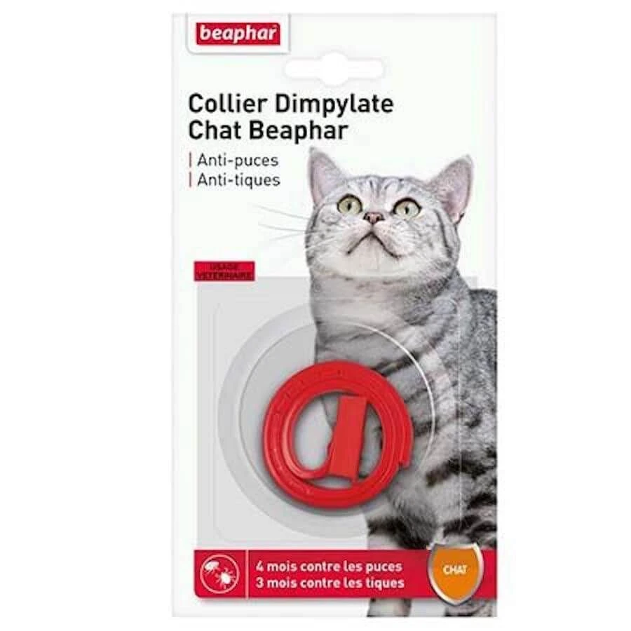 Beaphar Collier Dimpylate Contre Puces Et Tiques Pour Chat Rouge 2 Beaphar Collier Dimpylate Contre Puces Et Tiques Pour Chat Rouge – Image 2
