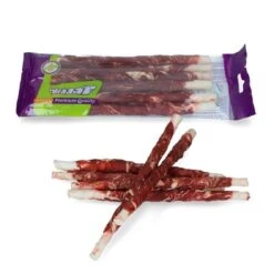 Braaaf Bâtonnets Torsadés Bœuf Et Cabillaud Chien 21 Cm X6