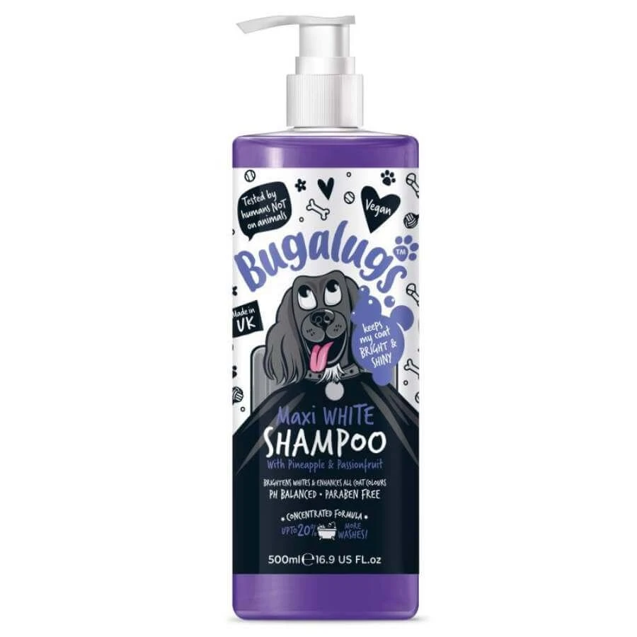Bugalugs Shampoing Maxi White Chien 500 Ml 1 Bugalugs Shampoing Maxi White Chien 500 Ml