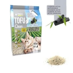 Croci Litière Tofu Clean Charbon Actif Chat 4.5 Kg