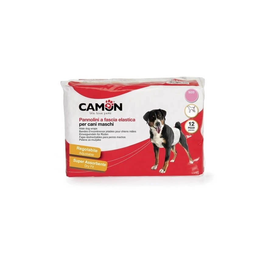 Camon Bande Incontinence Jetable Chien Mâle S X12 1 Camon Bande Incontinence Jetable Chien Mâle S X12