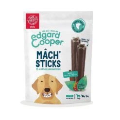Edgard & Cooper Mach'sticks Fraise Et Menthe Grand Chien 240 G