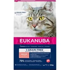 Eukanuba Chat Senior Sans Céréales Saumon 10 Kg