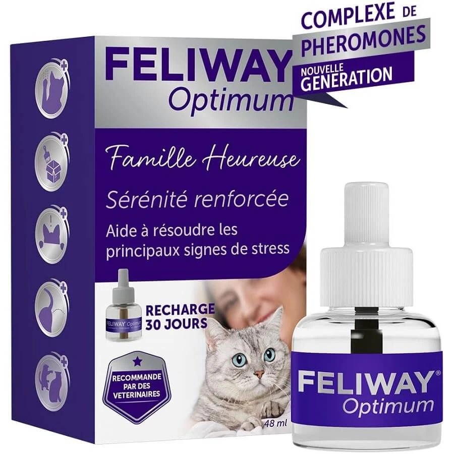 Feliway Optimum Recharge Pour Diffuseur 48 Ml 1 Feliway Optimum Recharge Pour Diffuseur 48 Ml
