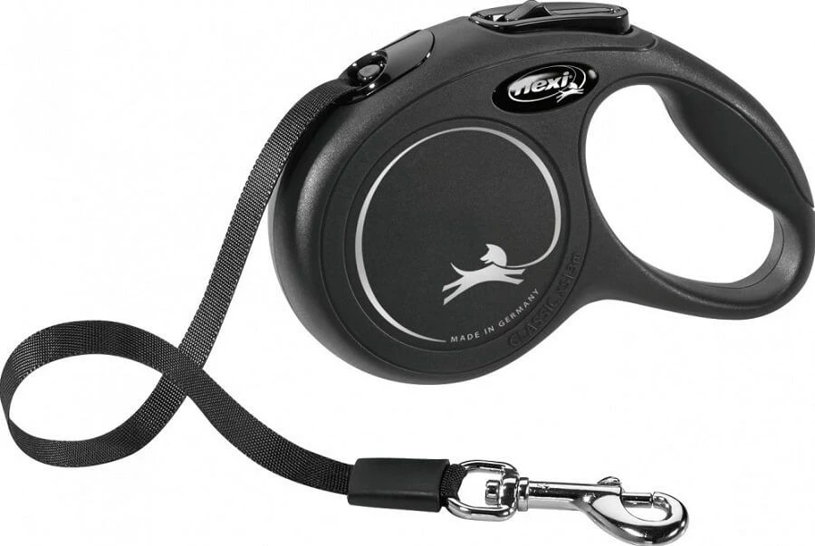 Flexi New Classic Laisse Sangle XS Noir 3 M 2 Flexi New Classic Laisse Sangle XS Noir 3 M – Image 2