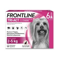Frontline Tri Act Spot On Très Petit Chien 2 - 5 Kg 6 Pipettes