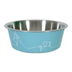 Zolux Gamelle Love Dog Inox Bleu 1.2 L