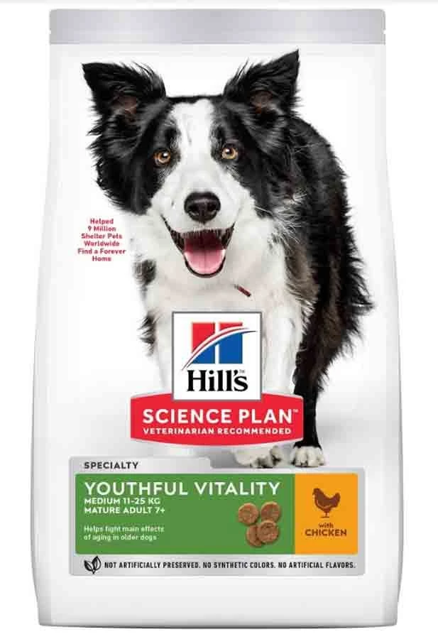 Hill's Science Plan Canine Mature Adult 7+ Senior Vitality Medium Poulet 14 Kg 1 Hill's Science Plan Canine Mature Adult 7+ Senior Vitality Medium Poulet 14 Kg