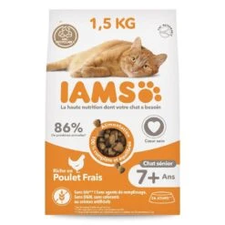 IAMS Vitality Croquettes Chat Senior Poulet 1.5 Kg