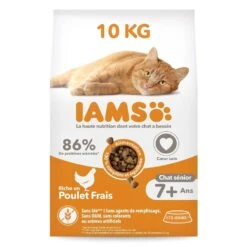 IAMS Vitality Croquettes Chat Senior Poulet 10 Kg