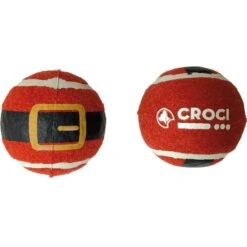 Croci Balles De Noël Santa Belt Pour Chien X2