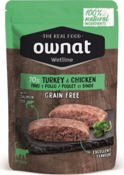 Ownat Wetline Chat Dinde Et Poulet 12 X 85 G