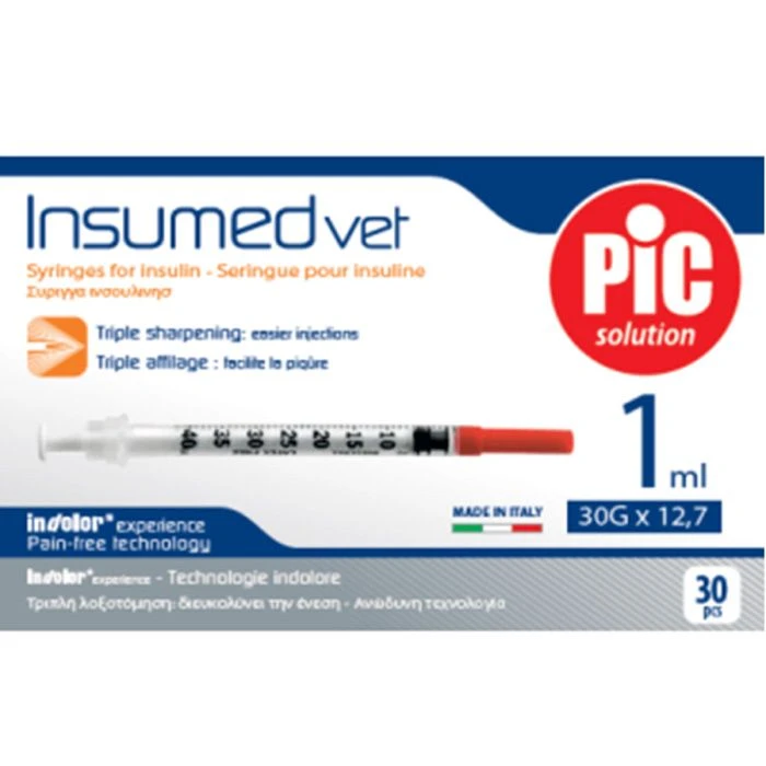 Seringue Insuline Sertie UU 40 UI 30G X30 1 Seringue Insuline Sertie UU 40 UI 30G X30