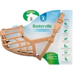 Muselière Baskerville Muzzle Beige T5