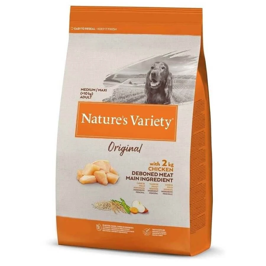 Nature's Variety Croquettes Original Chien Adulte Medium/Maxi Poulet 10 Kg