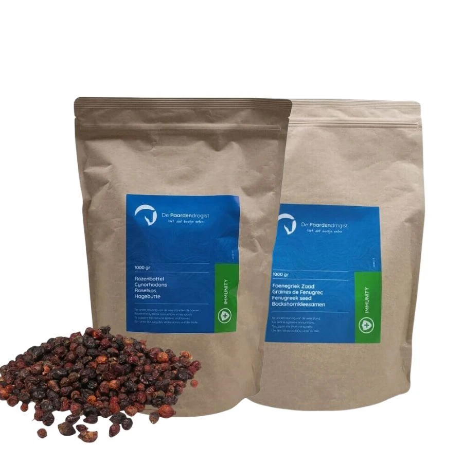 Paardendrogist Pur Pack Fenugrec Graines 1 Kg Et Cynorrhodons 1 Kg 1 Paardendrogist Pur Pack Fenugrec Graines 1 Kg Et Cynorrhodons 1 Kg