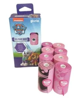 Gloria Paw Patrol Sacs De Propreté Rose Et Gris X 160