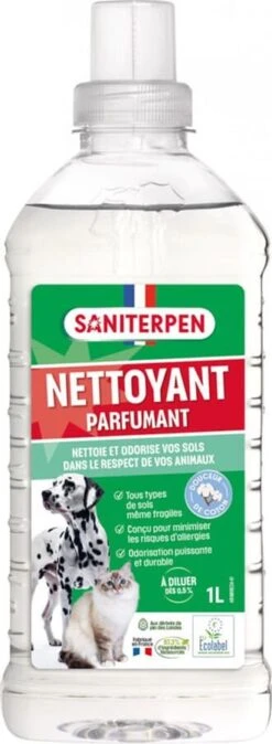 Saniterpen Détergent Sans Allergène Fleur De Coton 1L