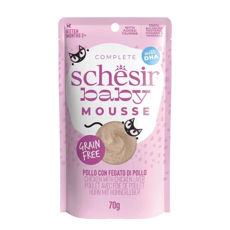 Schesir Baby Mousse Poulet Chaton 12 X 70g 1 Schesir Baby Mousse Poulet Chaton 12 X 70g