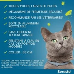 Seresto Collier Antiparasitaire Chat X2 15 Seresto Collier Antiparasitaire Chat X2 -Trixie Boutique seresto collier antiparasitaire chat5 2