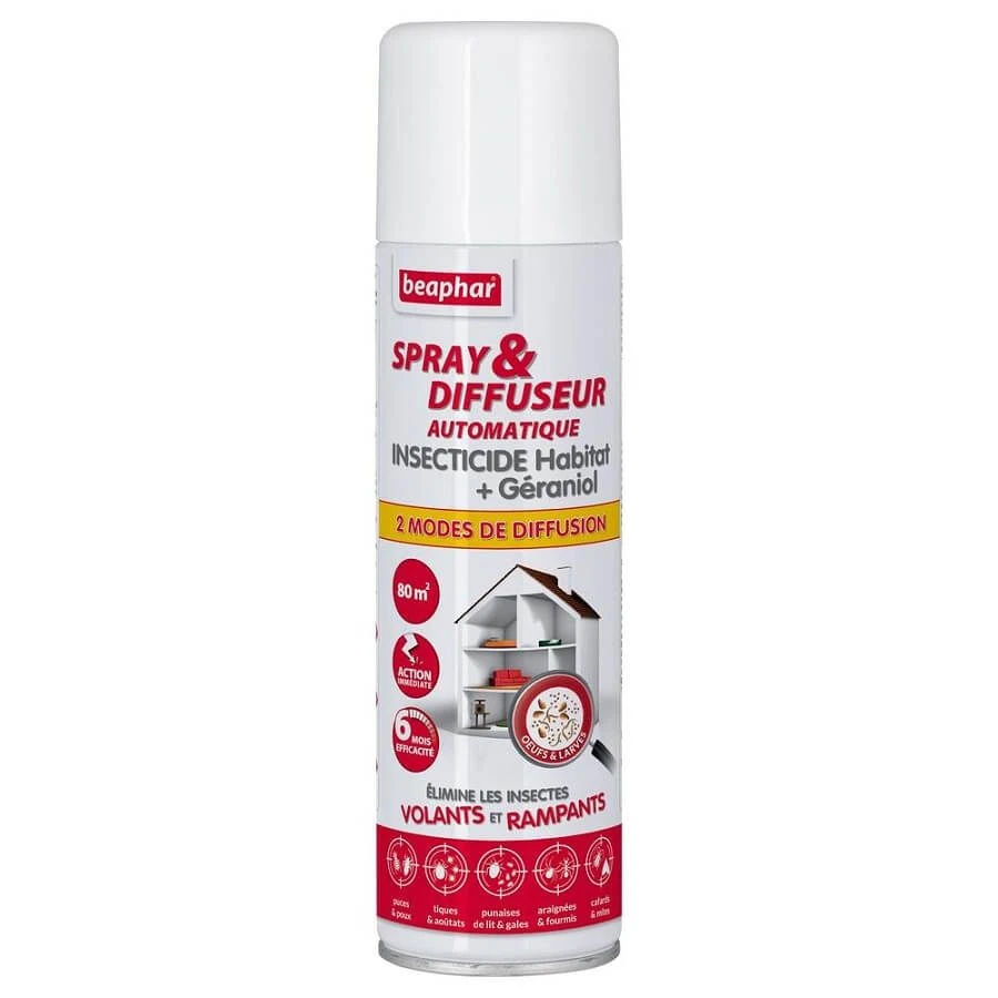 Beaphar Spray & Diffuseur Automatique Insecticide Habitat 250 Ml 2 Beaphar Spray & Diffuseur Automatique Insecticide Habitat 250 Ml – Image 2