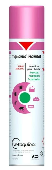 Tiquanis Habitat Spray Insectes Rampants Et Parasites 300 Ml