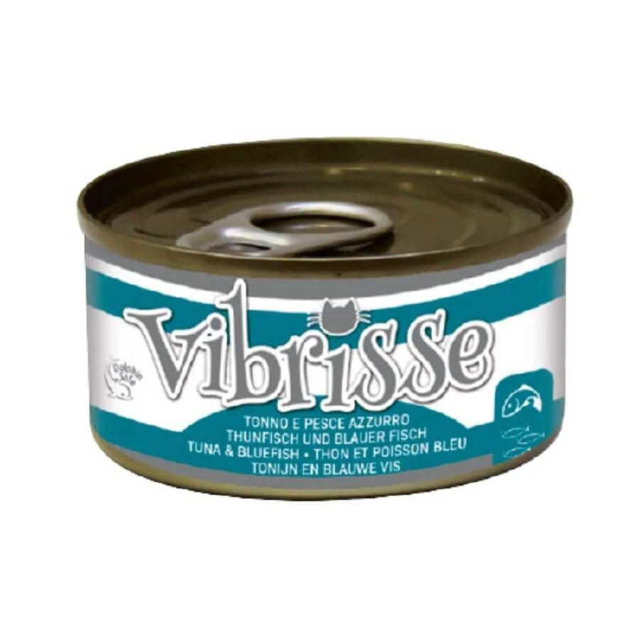 Vibrisse Natural Chat Thon Et Poisson Bleu 24 X 70 G 1 Vibrisse Natural Chat Thon Et Poisson Bleu 24 X 70 G