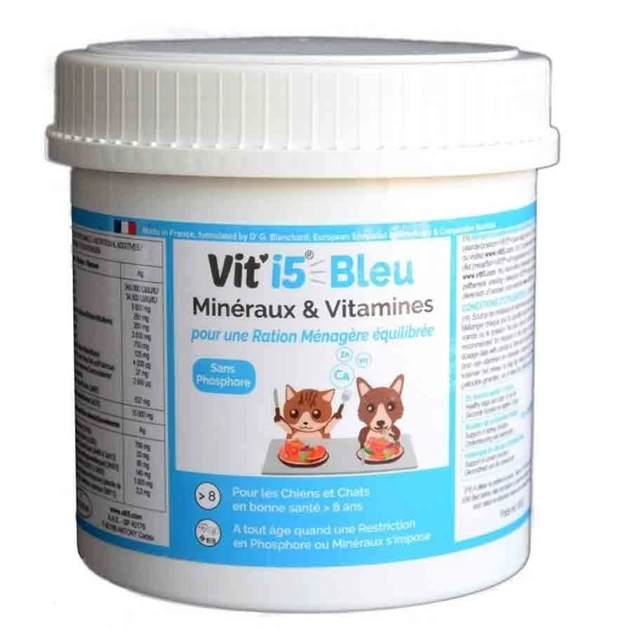 Vit'I5 Bleu Poudre Chien Et Chat > 8 Ans 250 G 2 Vit'I5 Bleu Poudre Chien Et Chat > 8 Ans 250 G – Image 2